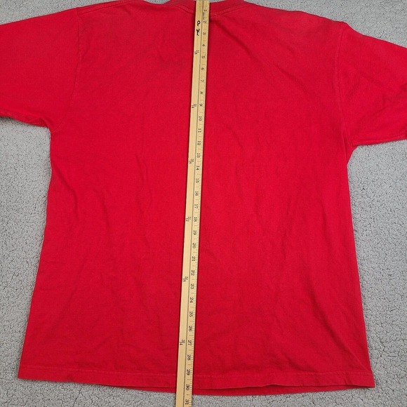 Tommy Jeans T-Shirt Mens‎ XL Red Hilfiger Spell Out Tee Short Sleeve - Picture 9 of 10